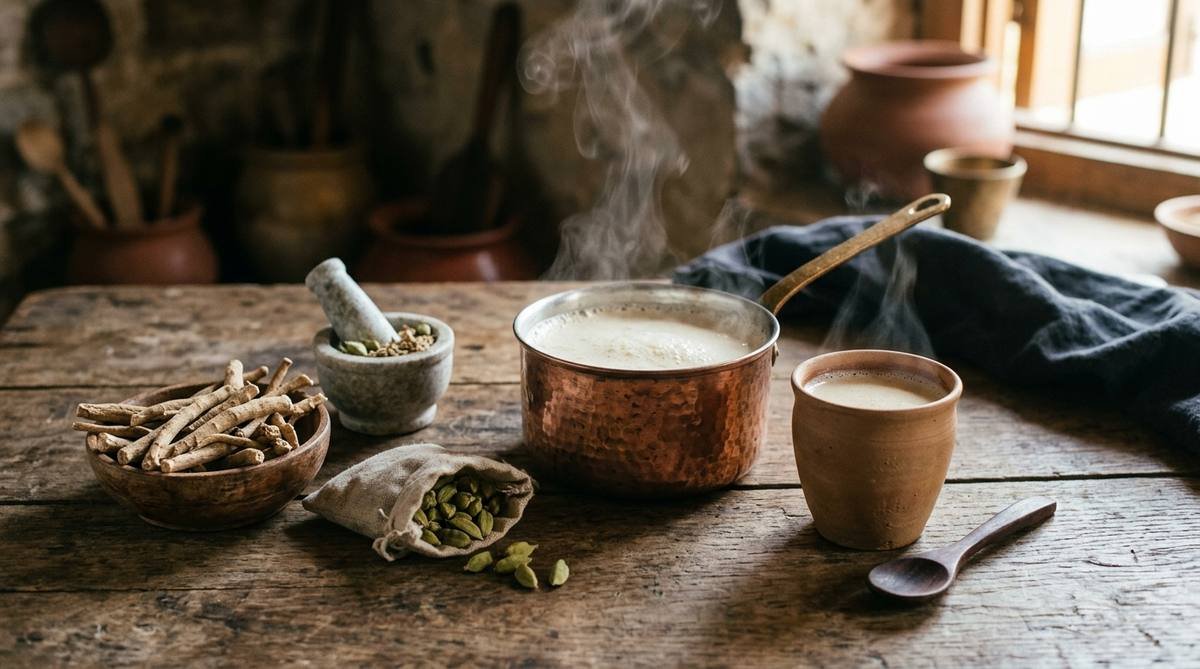 Authentic Ashwagandha Roots & Milk Decoction